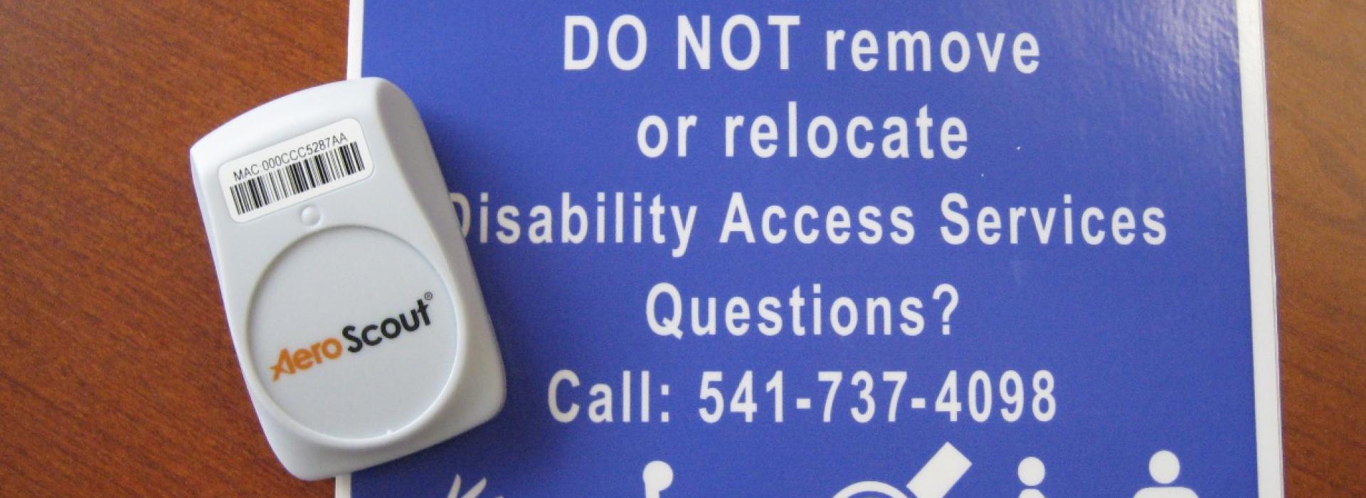 Reserved furniture sign and tracking tag